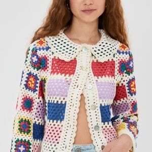 Farm Rio Crochet Top XS